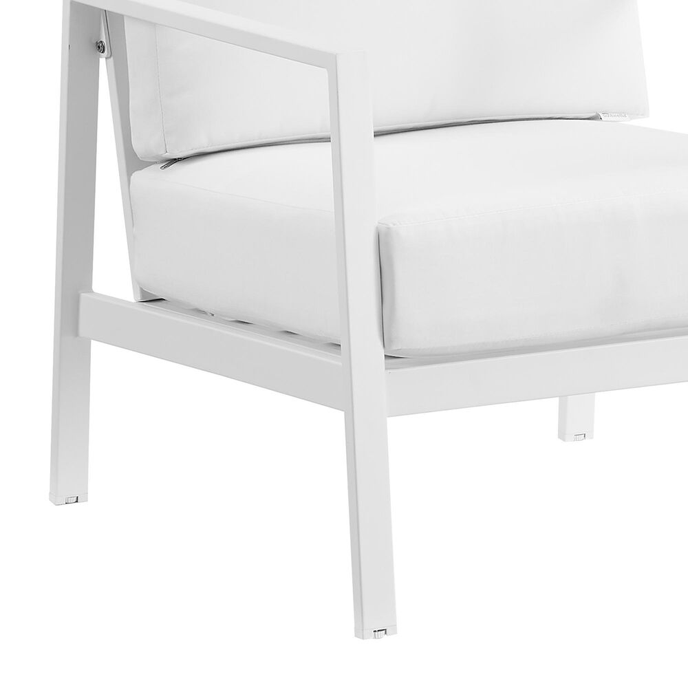 Linon Home Decor Holland Patio Armchair in White, , large