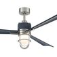 Minka-Aire Nauticus 65" Smart Indoor/Outdoor Ceiling Fan with Distressed Koa Blades in Brushed Nickel Wet, , large