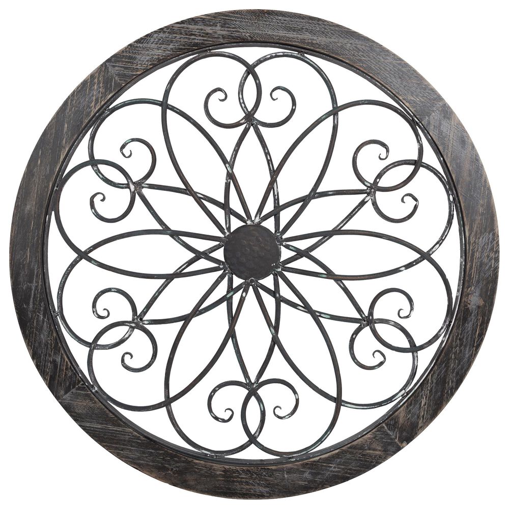 Timberlake Hastings Home Medallion Wall Decor in Gray, , large