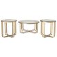 Ashley Milloton 3-Piece Occasional Table Set in Gold and Clear, , large