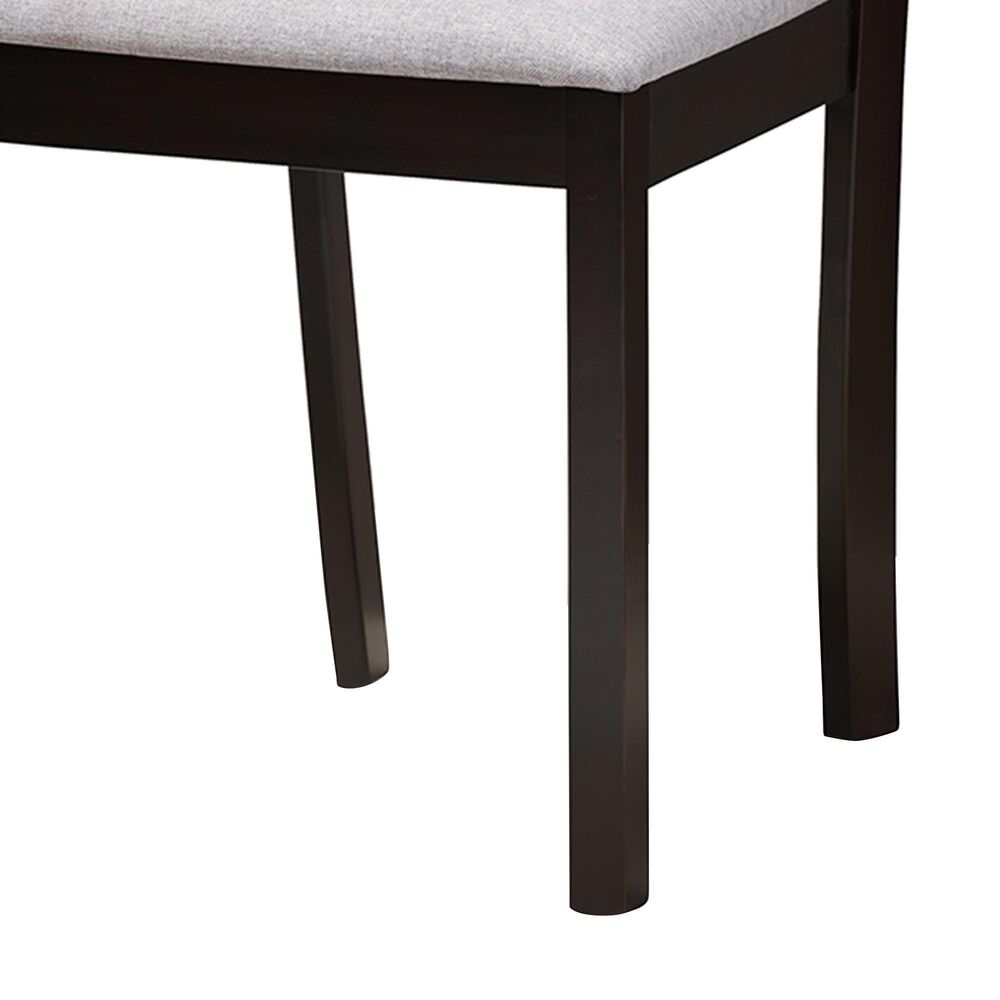 Baxton Studio Sylvia Side Chair in Dark Brown (Set of 2), , large