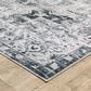 Oriental Weavers Charleston Abstract 3"6" x 5"6" Charcoal Area Rug, , large