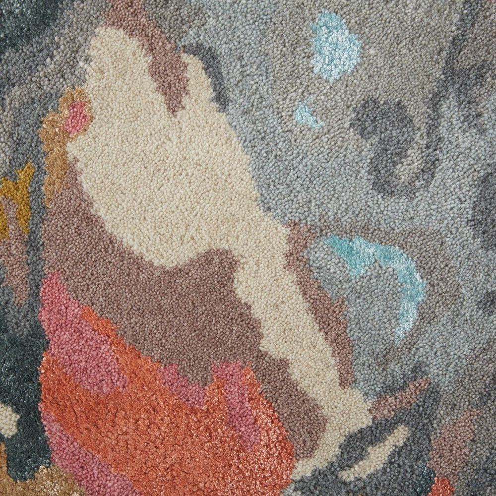 Feizy Dafney 3&#39;6&quot; x 5&#39;6&quot; Blue and Pink Area Rug, , large