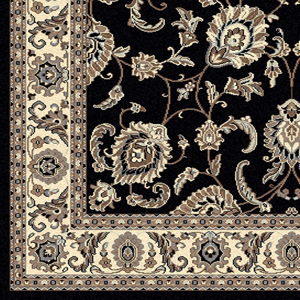 Radici USA Alba Black 3'3" x 4'11" Area Rug, , large