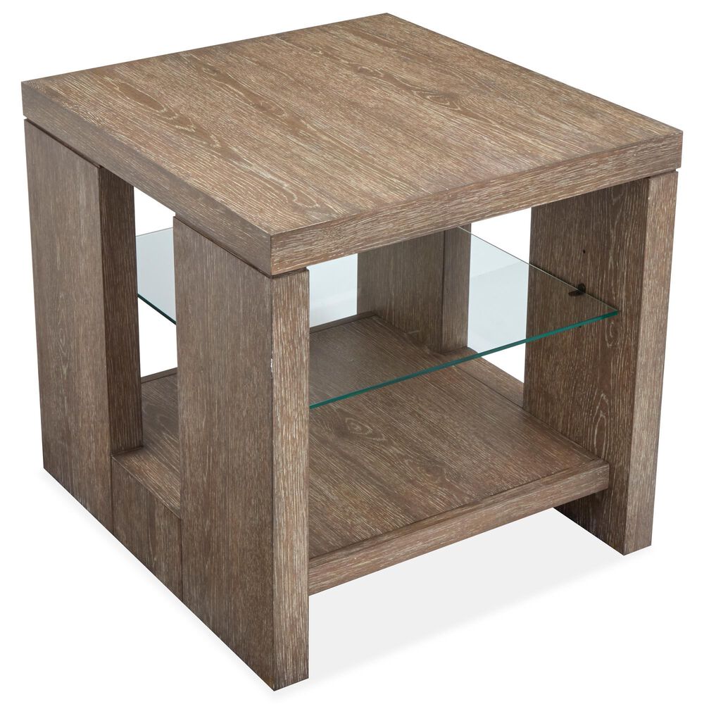Nicolette Home Conway Rectangular End Table in Spiced Brown, , large