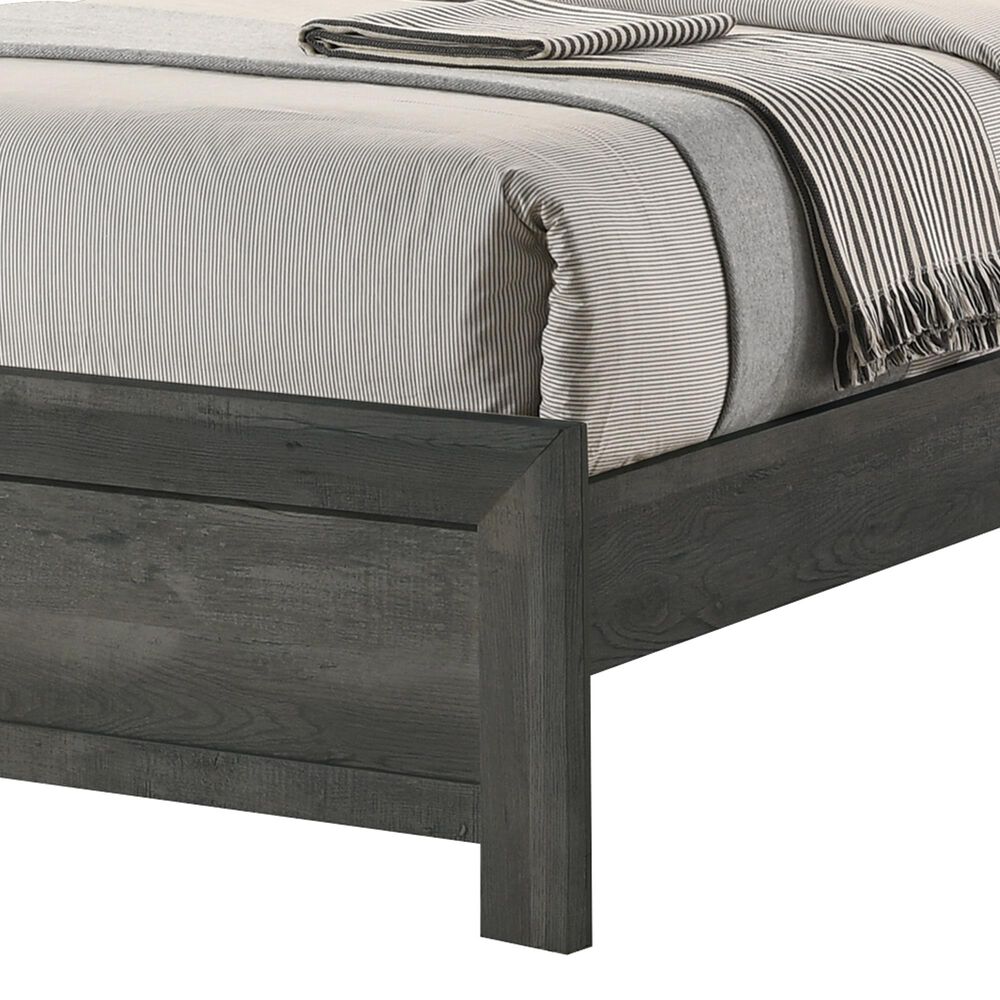 Crown Mark Valor Twin Panel Bed in Grey, , large
