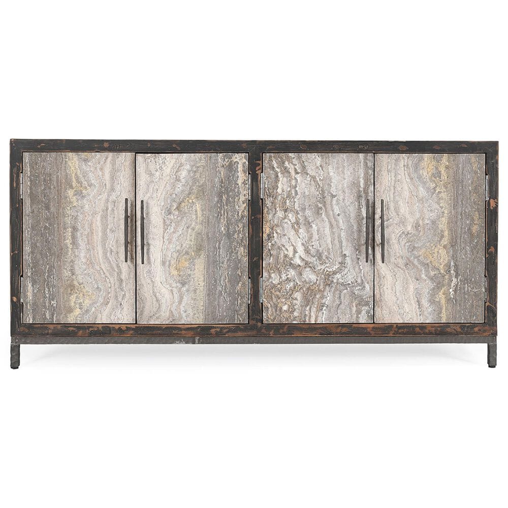 Classic Home Lisbon 4-Door Sideboard in Black, , large