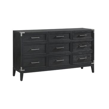 Hawthorne Furniture Laguna 9 Drawer Dresser in Weathered Steel Slate, , large