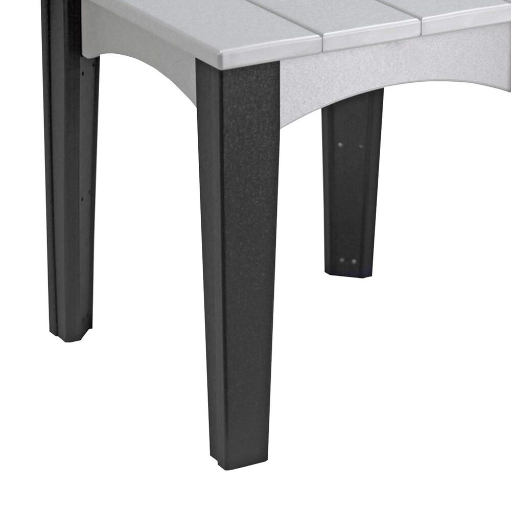 Amish Orchard Island End Table in Dove Gray and Black, , large