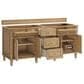 James Martin Vanities Lorelai 72" Double Vanity in Light Natural Oak with 3 cm Lime Delight Quartz Top, , large