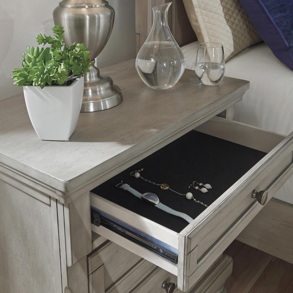 Ashley Lettner 2-Drawer Nightstand in Light Gray, , large