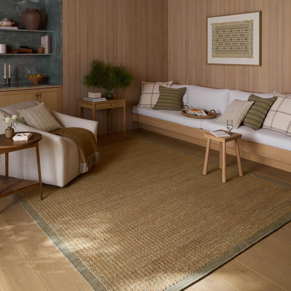 Amber Lewis x Loloi Lilah Natural and Grey 2'3" x 3'9" Area Rug, , large