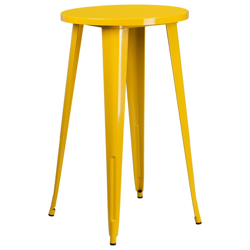 Flash Furniture 24" Round Bar Table in Yellow, , large