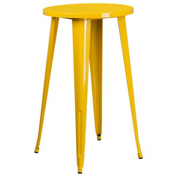 Flash Furniture 24" Round Bar Table in Yellow, , large
