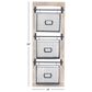 Maple and Jade 3-Slot Decorative Magazine Rack Holder with Suspended Baskets and Label Slot in Matte Black and Brown, , large