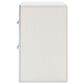 Ashley Zuraleus Queen Upholstered Storage Bed with Two Nightstands in Matte White, , large