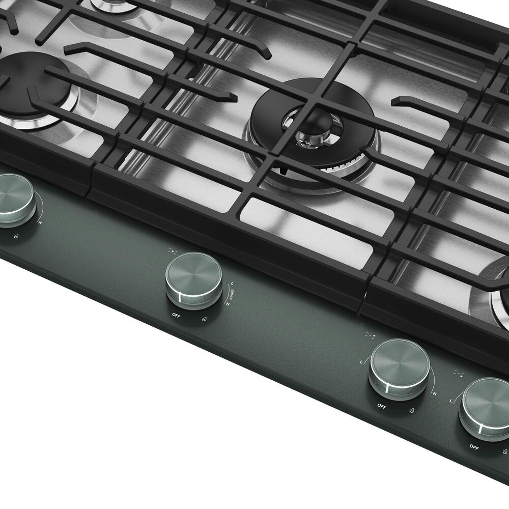 KitchenAid 36" Gas Cooktop with Premium Weighted Knobs in Juniper, , large