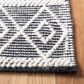 Safavieh Natura NAT477A 5" x 8" Ivory and Black Area Rug, , large