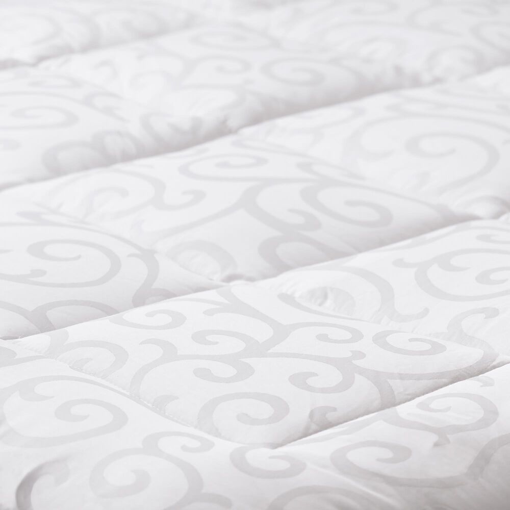 Allied Home Candice Olson Cal King Luxury Fiber Mattress Pad 300 Thread Count in White, , large