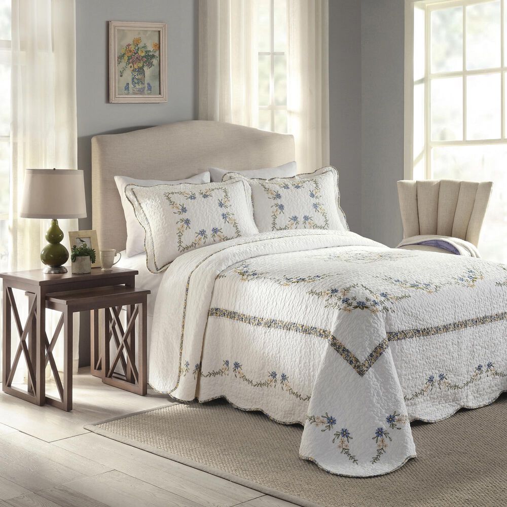 Peking Handicraft Heather Twin Bedspread, , large