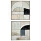 Ashley Bexlen 30" x 30" Wall Art in Tan, Taupe and Black (Set of 2), , large