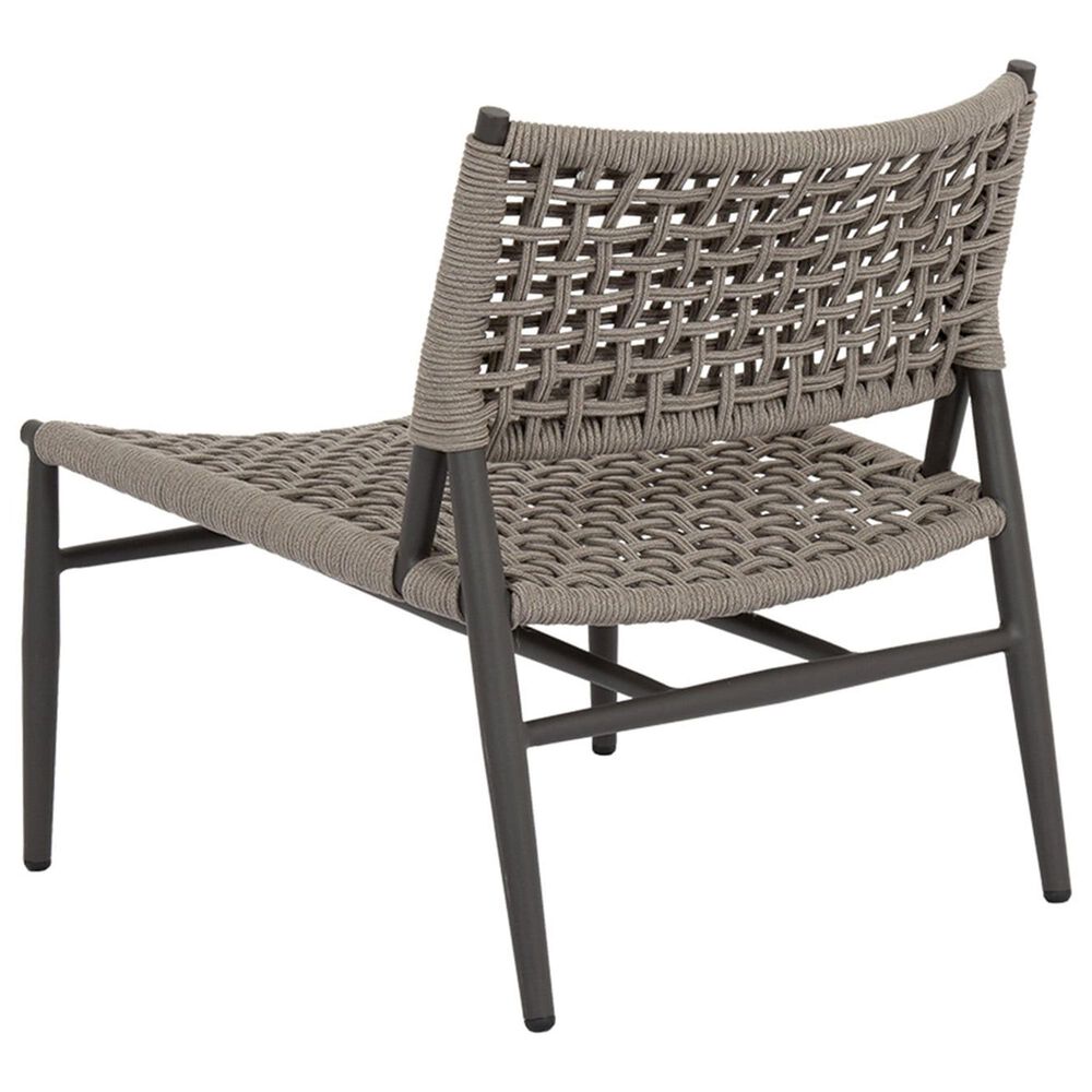 Sunset West Grigio Patio Accent Chair in Graphite and Stone Grey, , large
