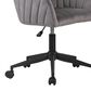 Impressions Vanity Taylor Swivel Vanity Chair with Dark Grey Cushion in Black, , large