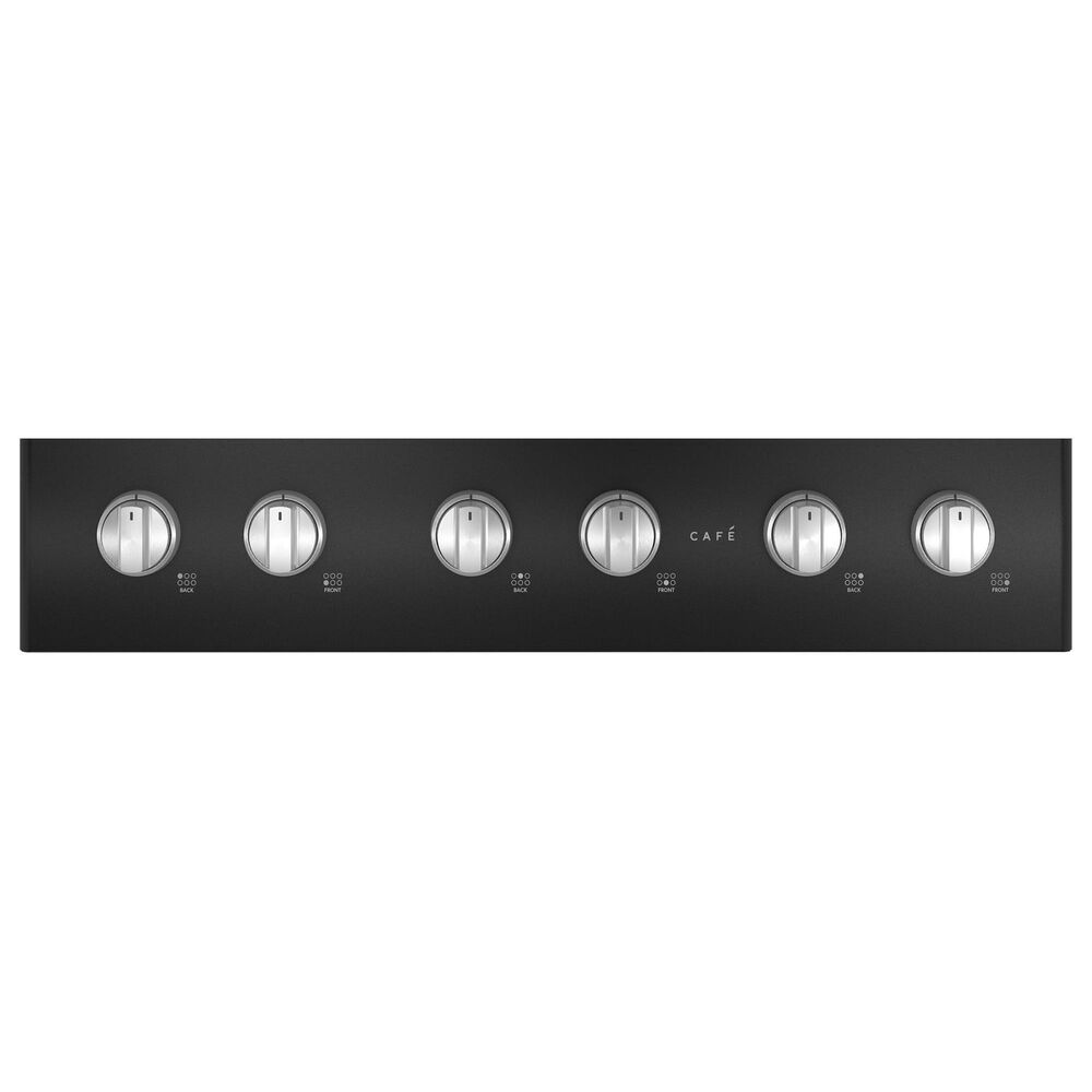 Cafe 36&quot; Natural Gas Rangetop with 6-Burner in Matte Black and Brushed Stainless, , large
