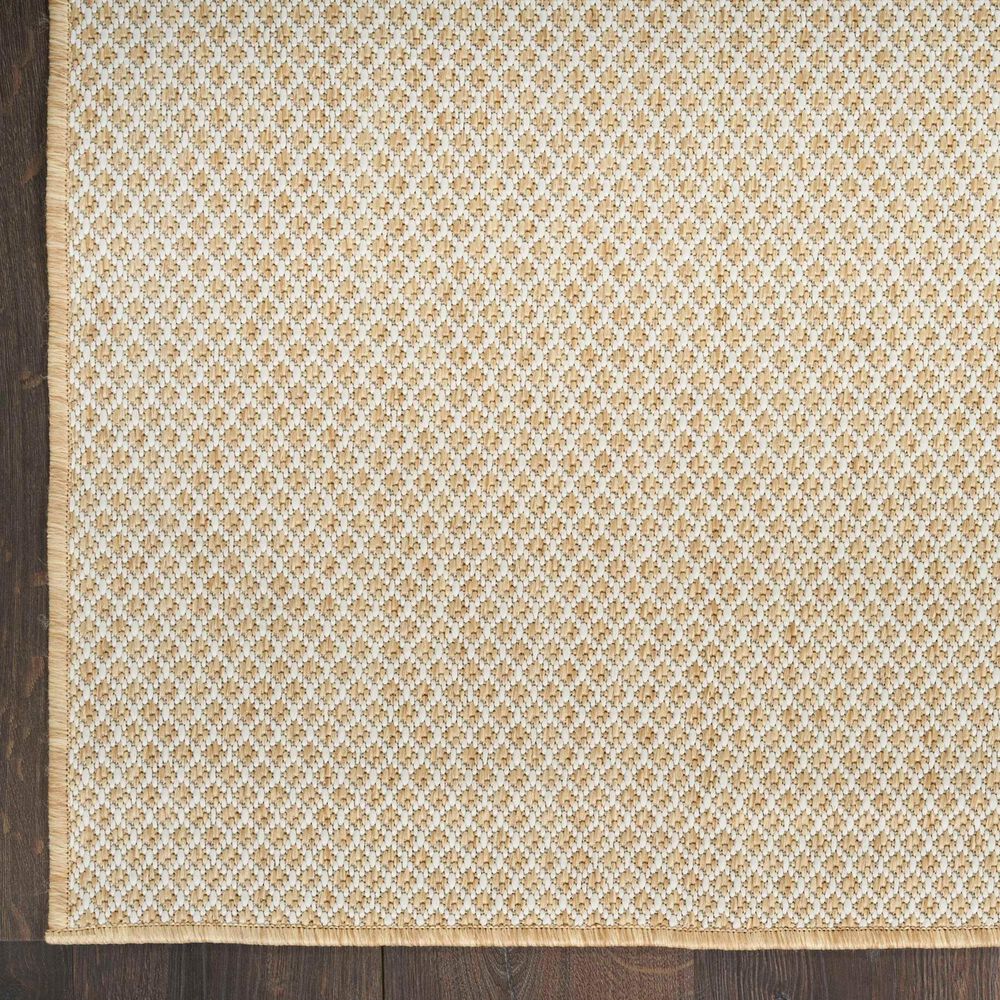Nourison Courtyard Natural 8&#39; x 10&#39; Indoor/Outdoor Area Rug, , large