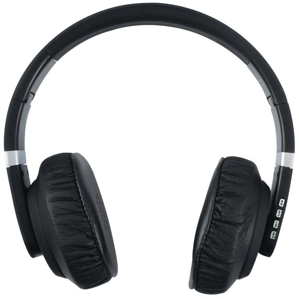 MobileSpec Premium Bluetooth Wireless Folding Headphones in Black, , large