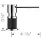 Blanco Lato Soap Dispenser in Chrome and Coal Black, , large