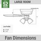 Hunter Builder Low Profile 52" Ceiling Fan with Lights in Matte Silver, , large