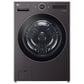 LG 5 Cu. Ft. Front Load Washer and 7.4 Cu. Ft. Gas Dryer Laundry Pair with Pedestal Storage Drawers in Black Steel, , large