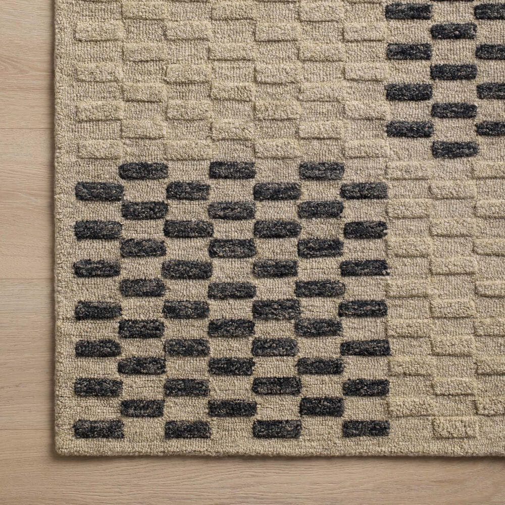 Chris Loves Julia x Loloi Bradley 2&#39;6&quot; x 7&#39;6&quot; Beige and Midnight Runner, , large