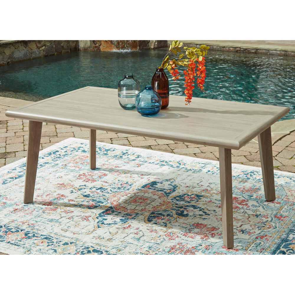 Ashley Carisbo Rectangular Dining Table in Beige - Table Only, , large