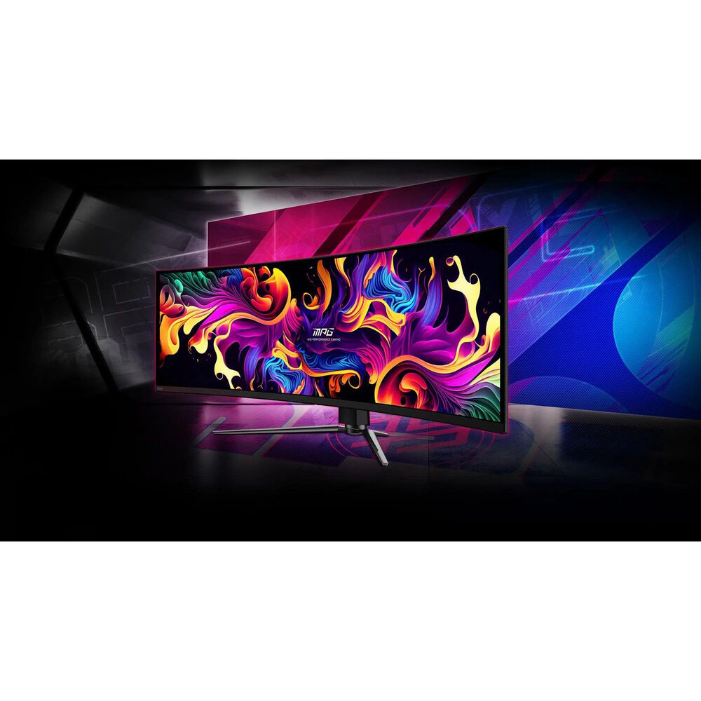 MSI 49&quot; OLED Curved Gaming Monitor in Metallic Black, , large