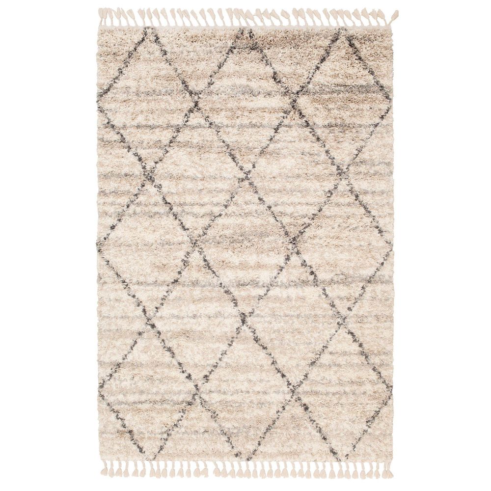 Central Oriental Castle Finley 7"10" x 9"10" Cream and Beige Area Rug, , large