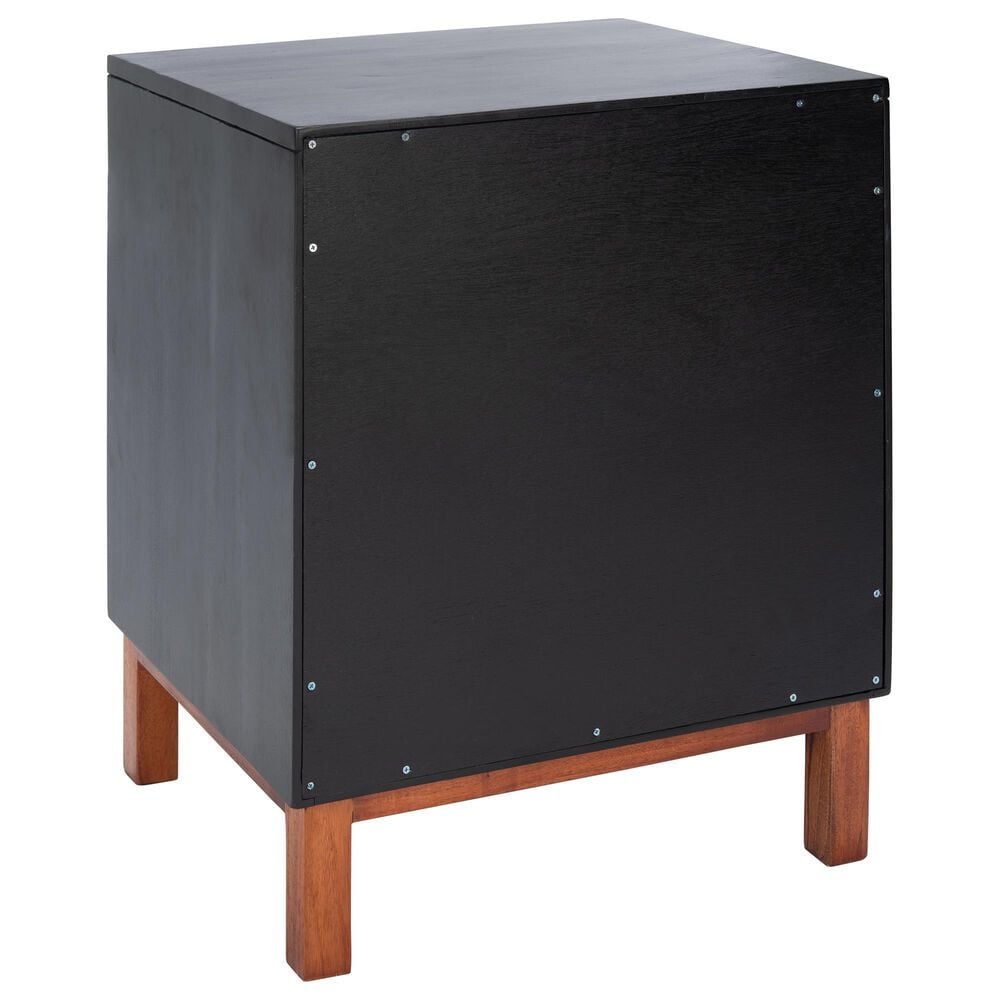 Safavieh Tegan 2-Drawer Nightstand in Black, , large