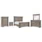 Millenium Blairhurst 5-Piece Queen Panel Bedroom Set in Light Grayish Brown with Lights and USB Ports, , large