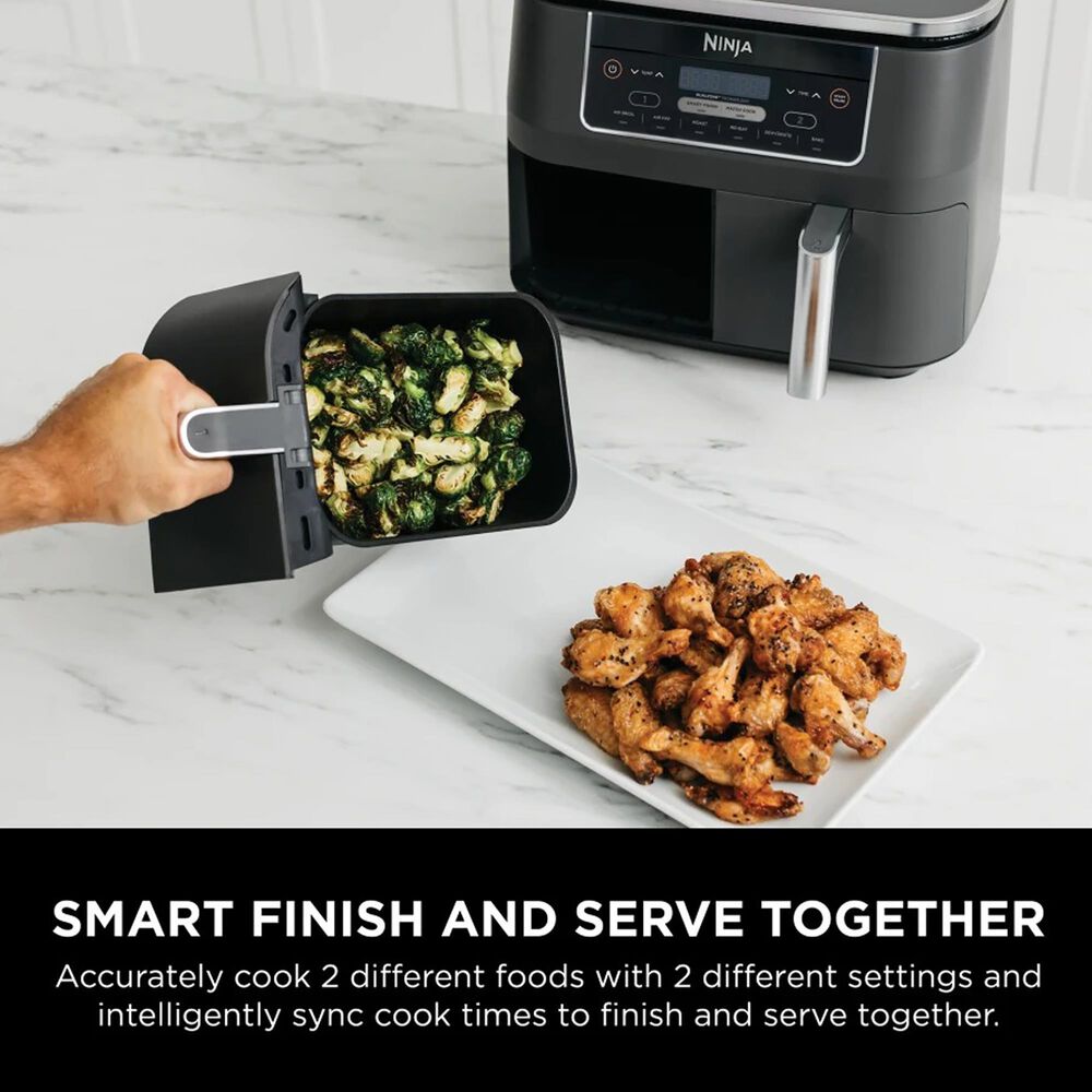 Ninja 8 Quart 2Basket Air Fryer with DualZone Technology NFM