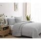 Sunday Citizen Snug Piped 20" Square Throw Pillow in Cloud Gray, , large