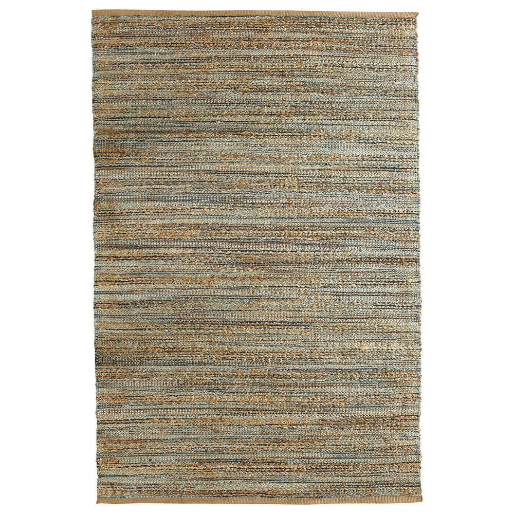 L&R Resources Natural Fiber 7"9" x 9"9" Spa Blue Area Rug, , large