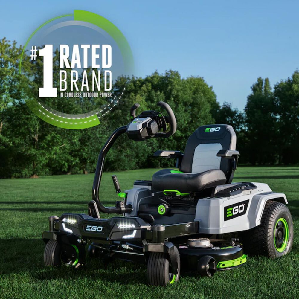 EGO POWER+ 42 Zero Turn Radius Lawn Mower Kit with e-STEER Technology with 4 x 12Ah Batteries &amp; Charger, , large