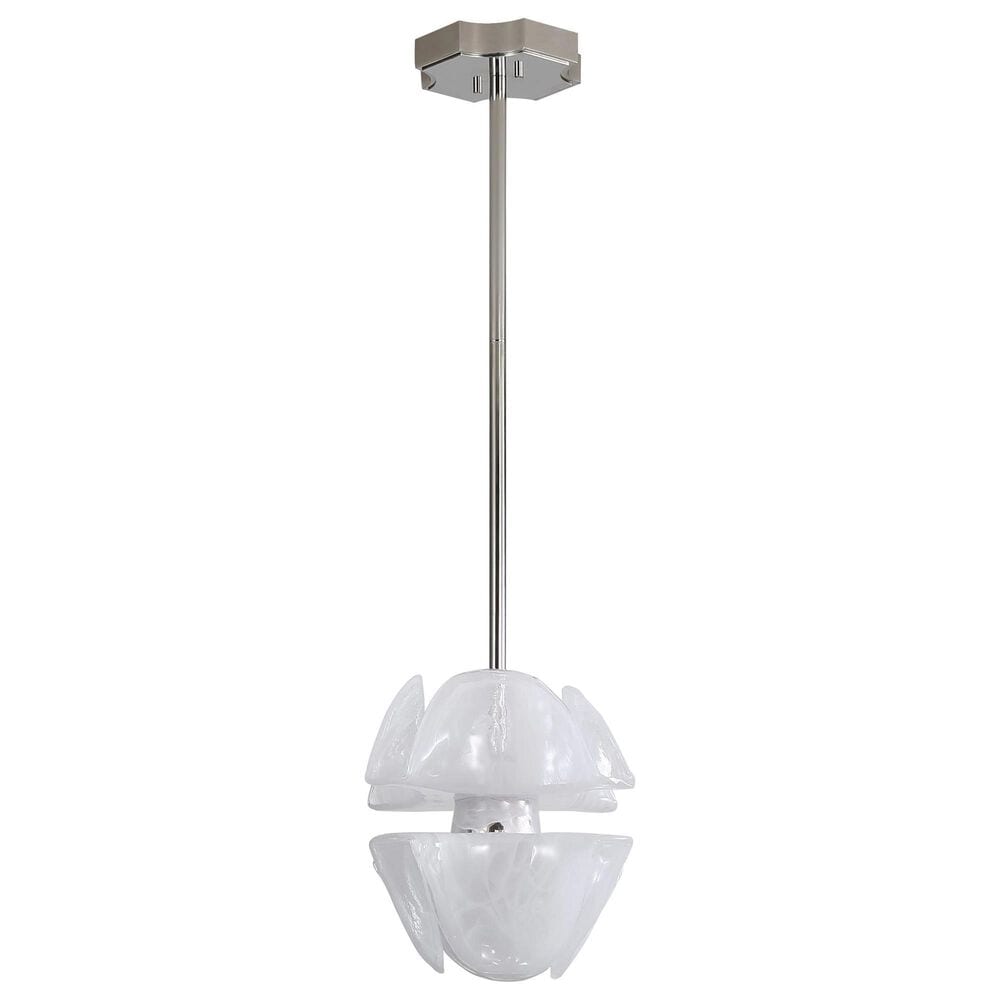 Golden Lighting Glacier 2-Light Pendant in Polished Nickel, , large