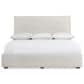 Bernhardt Sawyer Queen Upholstered Storage Bed in White, , large