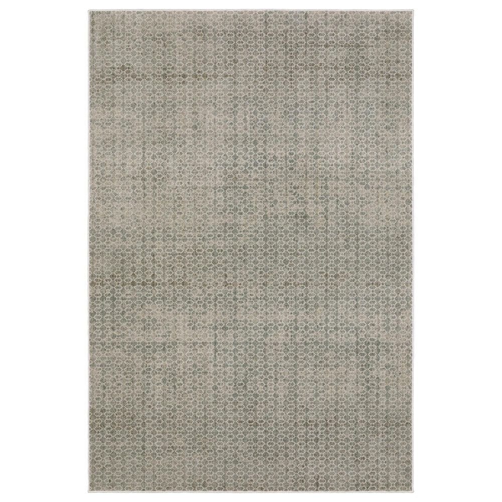 Oriental Weavers Mallory MAL04 Grey and Blue 5"3" x 7"6" Area Rug, , large