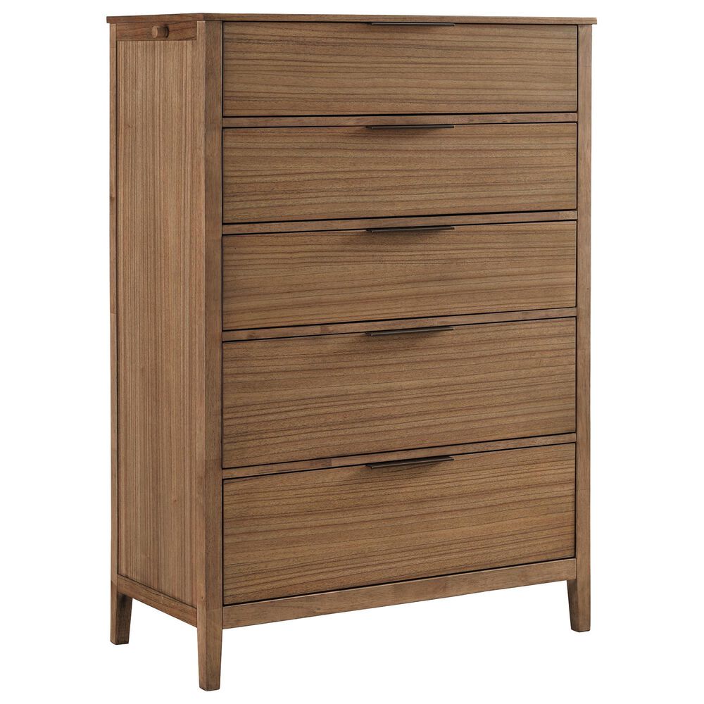 Riva Ridge Cyrus 5 Piece Queen Sleigh Bedroom Set in Almond Bisque, , large