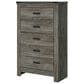 Ashley Frandern 5-Piece Twin Storage Bedroom Set in Rustic Warm Gray, , large