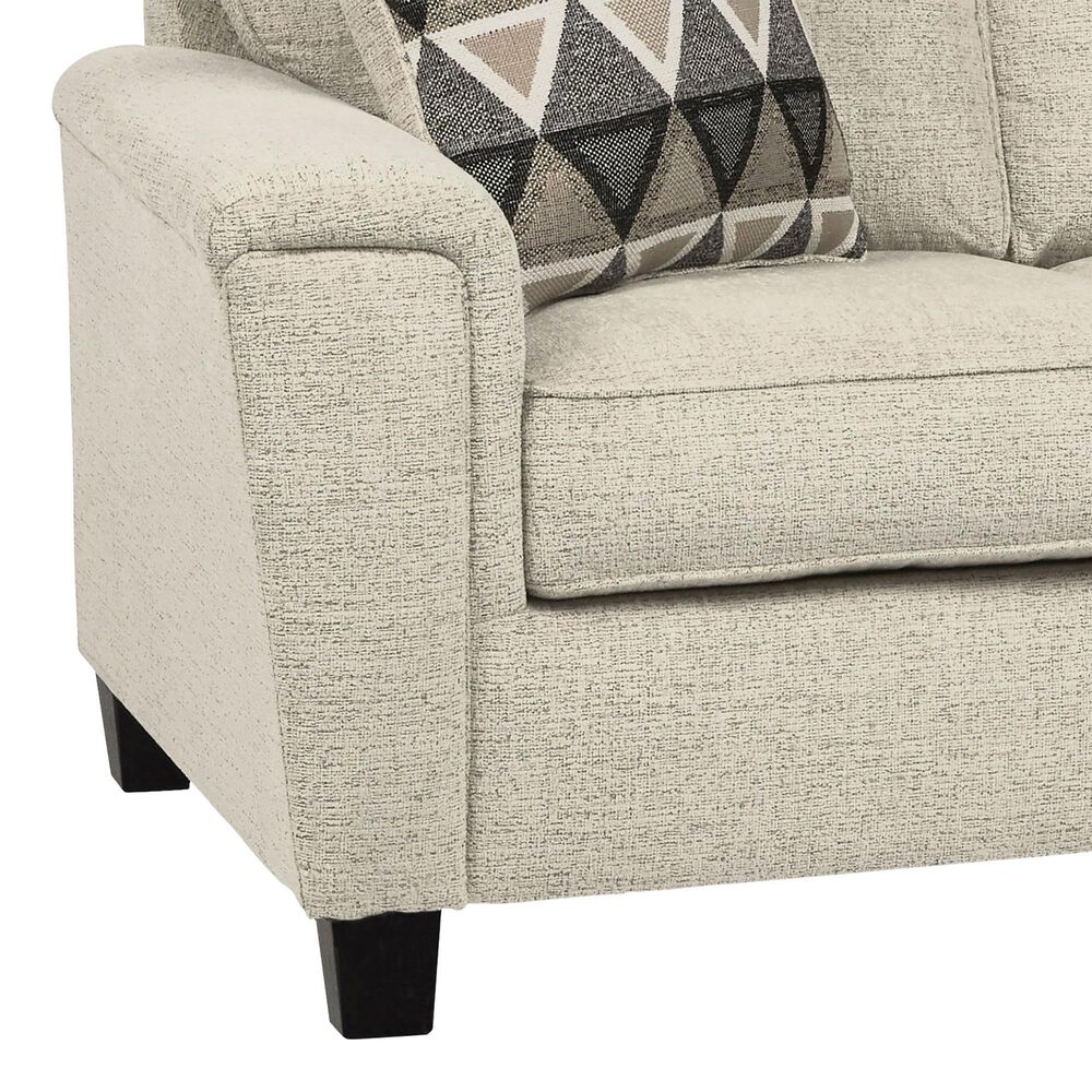 Ashley Abinger Stationary Sofa and Loveseat Set in Natural, , large
