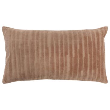 Rizzy Home 14" x 26" Striped Down Filled Lumbar Pillow in Cocoa, , large